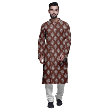 

Atasi Cotton Printed Long Kurta Pajama For Men Designer Casual Kurta Pajama Clothing