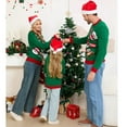 thumbnail image 3 of Family Matching Christmas Sweaters Knit Long Sleeve Crew Neck Pullover Xmas Holiday Knitwear, 3 of 6
