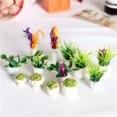thumbnail image 2 of Doll House Miniature Mini Potted Plants Model Fairy Garden Decoration Ornaments, 2 of 8
