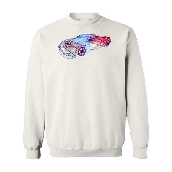 Sport Car Design. Sweatshirt Men -Image by Shutterstock, Male 3X-Large