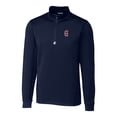 thumbnail image 2 of Men's Cutter & Buck  Navy Greenville Drive Big & Tall Traverse Stretch Quarter-Zip Top, 2 of 3
