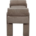 thumbnail image 4 of Meridian Furniture Stefano Brown Fabric Bench, 4 of 8