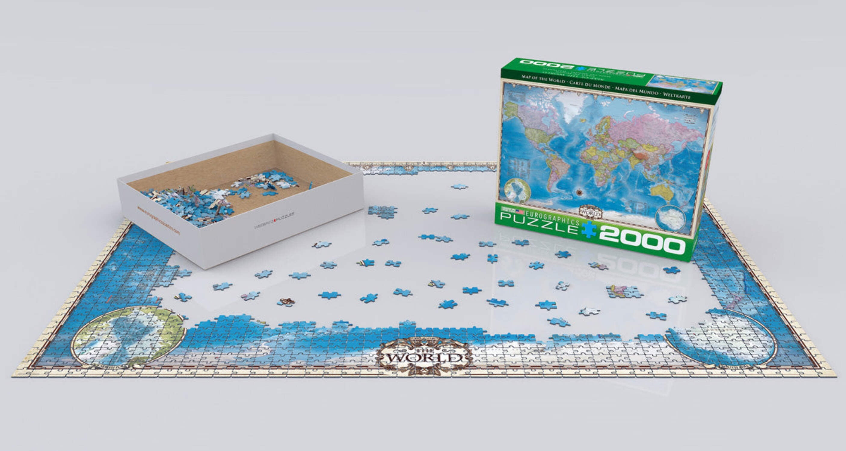 Eurographicspuzzles - Map of the World - Jigsaw Puzzle - 2000 Pieces