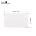 thumbnail image 2 of Unique Bargains 3.5' x 2' Blank Paper Business Cards Small Index Flash Cards Message Note Card, White Black 200 Pack, 2 of 5