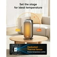 thumbnail image 6 of Quiet Space , 1500W Portable Heaters for Indoor Use with Remote, 70 °   Oscillation, Fast and Safety Electric PTC Ceramic for Desk Office Bedroom, 12H Timer, 6 of 7