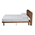 thumbnail image 2 of Baxton Studio Decker Mid-Century Modern Transitional Walnut Brown Finished Wood Full Size Platform Bed with Charging, 2 of 7