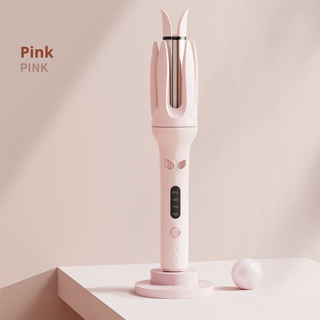 Kctiaxy Permanent Wave Fully Automatic Curling Stick No Harm to Hair Portable Lazy Rotating Curling Stick Temperature Controlled Curler Kitchen Appliances