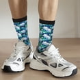 thumbnail image 6 of KLL Blue Lotus Flower Print Cool Socks Men's Women's Crew Socks Funny Crazy Novelty Stockings, 6 of 6