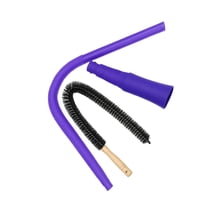 Universal Dryer Vent Vacuum Hose, Dryer Vent Cleaner Kit Compatible with Most Vacuum Cleaner, Dryer Lint Brush and Vacuum Hose Attachment with Universal Connector, Quickly Lint Remover