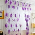 thumbnail image 4 of Cheap Luxury Voile Net Curtains Slot Top Plain Floral for Door Screen Windows, 4 of 4