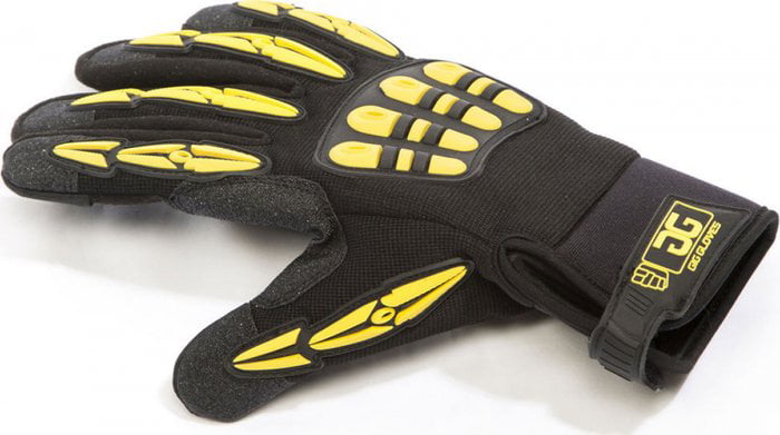 Yellow/Black Gig Gear GG1002XL Original Gig Gloves v2 Work Gloves for Touring/Gigging/Theater/Live Event and On-Location Production Professionals X-Large 