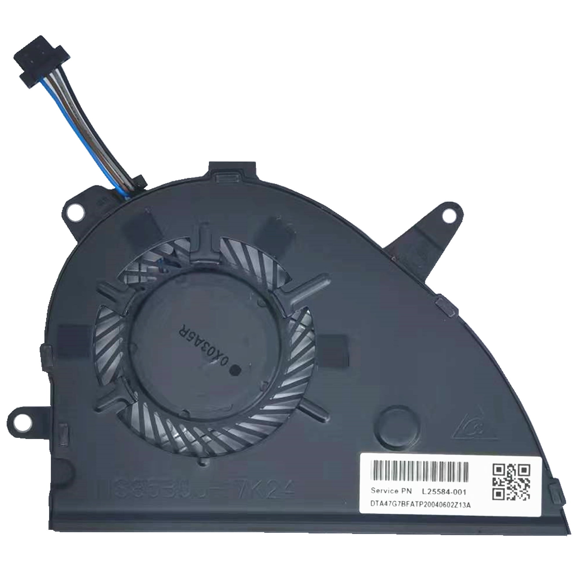 Replacement CPU Cooling Fan For HP Pavilion 15-cs / 15-cw Series Laptop - P/N L25584-001, L25588-001, 4-Pin
