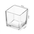 thumbnail image 4 of HOMEMAXS Modern Style Glass Flower Vase for Home Use Transparent Fresh Flowers and Succulents 7.5, 4 of 7