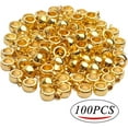 thumbnail image 2 of BronaGrand Bail Tube Beads, 100pcs Antique Golden, 4mm Hole, Fit Snake Chain, European Charm Bracelet, Necklace, 2 of 7
