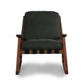 thumbnail image 5 of Grain Wood Furniture Solid Wood Mid Century Rocking Chair with Moss Green Cushions, 5 of 6
