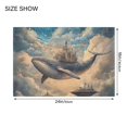 thumbnail image 4 of Yayeee Bath Rugs for Bathroom Floor Set of 2 Non Slip Fluffy Soft Absorbent Mat, Floating Whale, 4 of 7