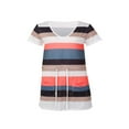 thumbnail image 2 of EIMELI Robe d'Été pour Femmes Robe à Rayures Robe à Bretelles Fines Col en V avec Ceinture à Cordon Poches Bleu Clair Rose Gris TTG, 2 of 7