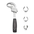 thumbnail image 4 of Adjustable Wrench Multifunctional Universal Open End Wrench Bathroom Repairtools, 4 of 9