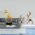 thumbnail image 2 of Figura de delfín,Colección de adornos de escritorio con figuras de delfines,Estatua de ciervo alce,Figuras de alce y ciervo,decoración del hogar,estatuas de resina,Estatua de escultura, 2 of 8