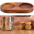 thumbnail image 5 of Salt and Pepper Mill Tray Wood Pepper and Salt Mill Holder Exquisite Pepper Grinder Rest Heat Drop Resistant Durable Salt and Pepper Grinder Accessories Inner Diameter 6.3cm for Home Kitchens, 5 of 10