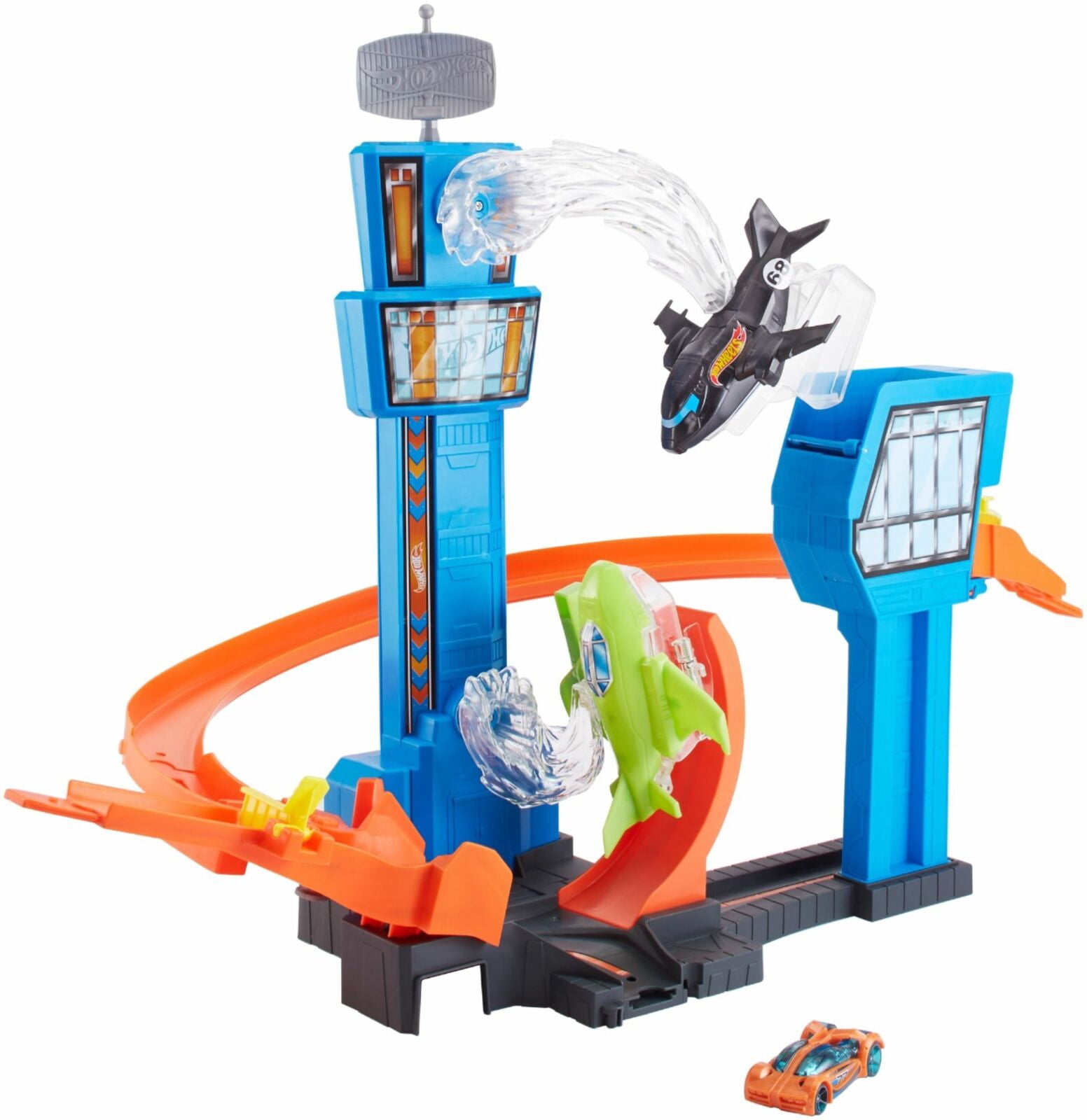 Hot Wheels Jet Jump Airport Playset 