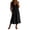 Black Dress, variant on Miluxas Women's Lace Trim Sleeveless Midi Dress V Neck Front Tie A Line Casual Loose Dress with Pockets Lightweight Summer Beach Vacation Outfits White