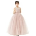 thumbnail image 5 of Ekidsbridal Illusion Lace Flower Girl Dresses for Father Daughter Dance Ballroom Recital Birthday Party Gown 331 2, 5 of 6