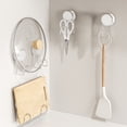 thumbnail image 4 of Suction Cup Hook Kitchen Storage Hook Sponge Storage Rack Bathroom Kitchen No Punching Required, 4 of 6