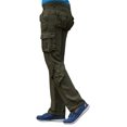 thumbnail image 4 of SKYLINEWEARS Women's Utility Work Cargo Solid Style Hiking Pants Cotton Workwear Trouser Olive S, 4 of 5