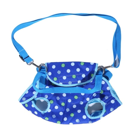 Pet Puppy Carrier S/L Outdoor Travel Dog Shoulder Bag Oxford Single Comfort Sling Handbag Tote Pouch Bags for Small Dogs (B- Blue L 43x18x30cm)