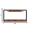 thumbnail image 6 of Illinois Fighting Illini Black Metal Laser Cut License Plate Frame, 6 of 8