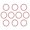 Red, variant on 10Pcs Trampoline Elastic Rope 8mm Elastic Ties Bungee Cord High Jump Bungee Rope for Exercise Fitness Trampoline
