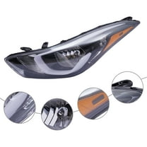 TFCFL Left Driver Side For 2014 2015 2016 Hyundai Elantra Halogen Headlight Headlamp Assembly