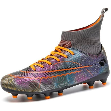 

Mens Soccer Shoes High Tops Soccer Shoes Comfortable and Durable Breathable Sports Professional Youth Kids Unisex Soccer Shoes Football Shoes
