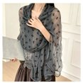 thumbnail image 7 of Fewfanhot Women Printed Sheer Crinkle Scarf Lightweight Long Neck Wrap Breathable Summer Shawl Accessory, 7 of 7