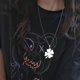 thumbnail image 4 of Collar de trébol de cuatro hojas de la suerte de acero inoxidable, accesorios de clavícula de personalidad simple, 4 of 5