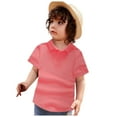 thumbnail image 4 of Tfken Toddler Boys T Shirts Size 18-24 Months Girls Short Sleeve Summer Casual Solid Gentleman Holiday Boy Tops Red, 4 of 4