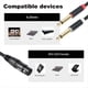thumbnail image 4 of Cable Divisor XLR Hembra A Doble Conector Macho de 6,35 mm, Adaptador de Audio para Micrófono con Blindaje Doble, Cable de Micrófono., 4 of 5