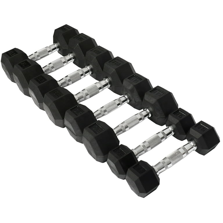 BalanceFrom 100 LB Dumbbell Set Pairs of 5 lb 10 lb 15 lb and 20 lb