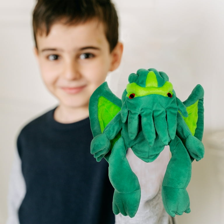 Toy Vault Cthulhu Hand Puppet, Plush Stuffed H.P. Lovecraft