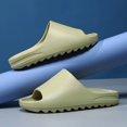 thumbnail image 1 of Summer Slippers Men Women Indoor Eva High Soft Bottom Sandals Open Toe Trend Slides Light Beach Shoes Slippers Home Size 35-46, 1 of 4