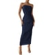 thumbnail image 1 of Vestido PRETTYGARDEN Tubo sin Tirantes Maxi Azul Marino M, 1 of 7