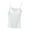 White, variant on Asxite Tank Tops for Women Sleeveless Solid Color Spaghetti Strap Built In Bra Backless Slit Casual Blouse