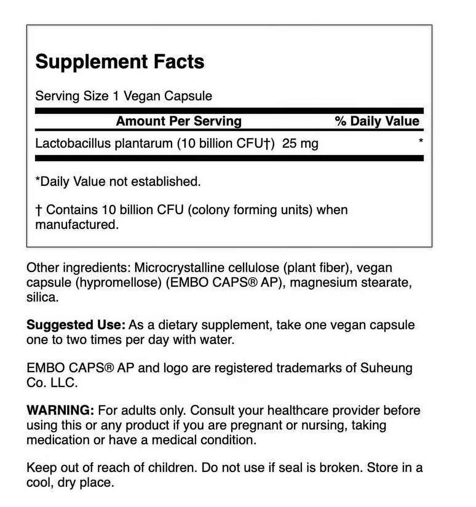 Swanson L. Plantarum - Digestive Supplement Promoting Gastrointestinal Balance & Bowel Regularity - Natural Formula to Help Reduce Bloating - (30 Veggie Capsules) (3 Pack)
