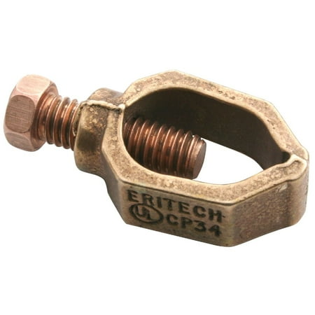 

2 PK Erico CP34-Erico 1/2 In. to 3/4 In. #8 to #2 AWG Ground Ground Clamp