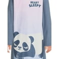 thumbnail image 4 of Wonder Nation Girls Long Sleeve Fleece Sleep Gown, Sizes 4-18 & Plus, 4 of 5