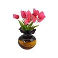 thumbnail image 2 of 5" Purple and Amber Glass Vase Aroma Diffuser, 2 of 4