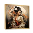 thumbnail image 2 of Designart "Asian Art Geishas beauty IX" Asian Floater Framed Canvas Print, 2 of 7