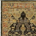 thumbnail image 4 of HomeRoots 8' Runner Black And Gold Oriental Power Loom Runner Rug, 4 of 6