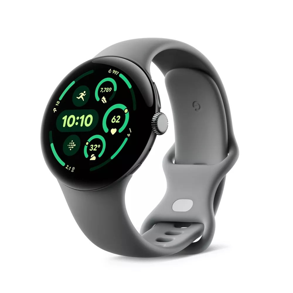 Restored Google Pixel Watch 3 (45mm) Wear OS Smartwatch (WIFI) Gold with Hazel Active Band (Refurbished)